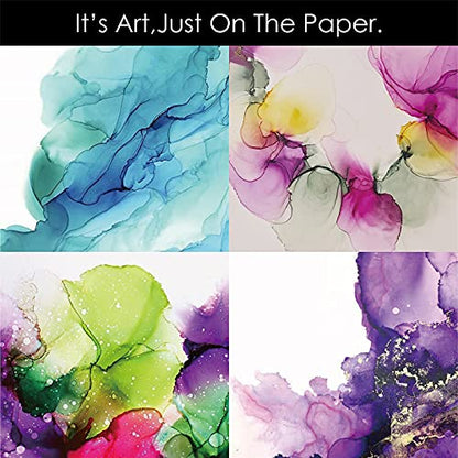 Yupo Paper 10 Sheets,Heavy white paper for alcohol based ink | 10-inch x 7-inch | 250GSM