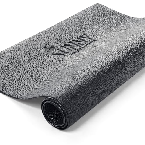 Sunny Health & Fitness Equipment Mats, Home Gym Floor Protection, 4 Sizes | Non-Slip, Protects Floors/Equipment, Absorbs Vibration, Sweat-Resistant, High-Density Foam, For Different-Sized Machines - style: Extra Small 30”