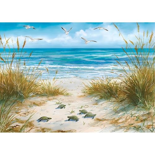 TCDZMYGS Diamond Art Kits for Adults,Beach Diamond Painting Kits 12X16 Inch | 5D Diamond Art Paintings for Beginners,Round Full Drill Diamond Dot Tools Kit,Extra Diamonds,Stress Relief Craft,DIY Gift - color: Beach-2603