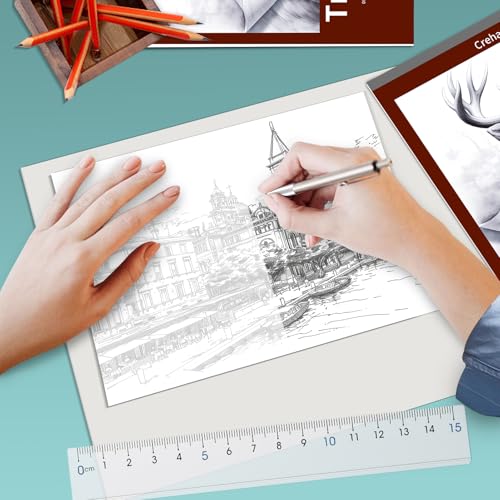 Crehatos 9" x 12" Tracing Paper, Translucent Tracing Pad, 75 Sheets | 38lb/60gsm Vellum Art Paper for Drawing, Sketching, Overlays - size: 9" x 12" (75 Sheet)