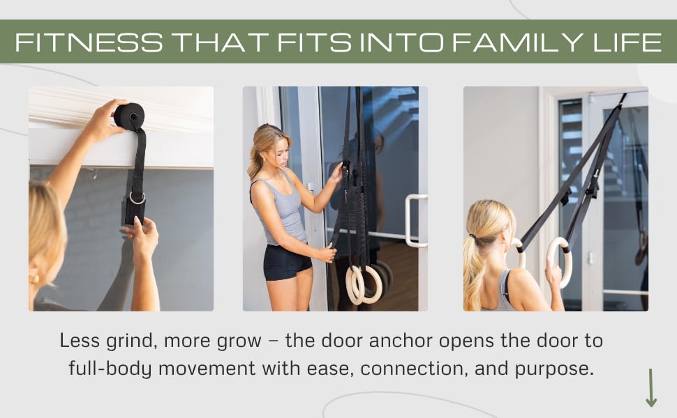 Gymnastic Rings - Durable Home Workout Equipment w/Adjustable Straps & Secure Buckle - Portable 1.25" Olympic Rings for Home & Gym - Exercise Rings for Workout Bodyweight Fitness Training