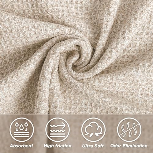 Hot Yoga Mat Towel, Non-Slip Microfiber 24x72in - color: Dark Beige, size: 24 inch X 72 inch