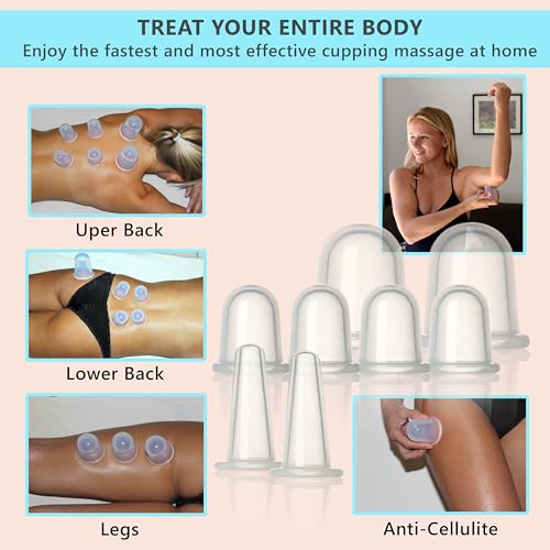 Acupressure Mat & Pillow Set + 8-Piece Silicone Cupping Set