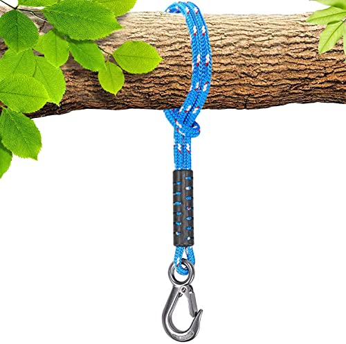 BeneLabel 1 Pcs Tree Swing Rope 19"/1.5ft Hammock Tree Swing Hanging Strap - color: Blue, size: 19"