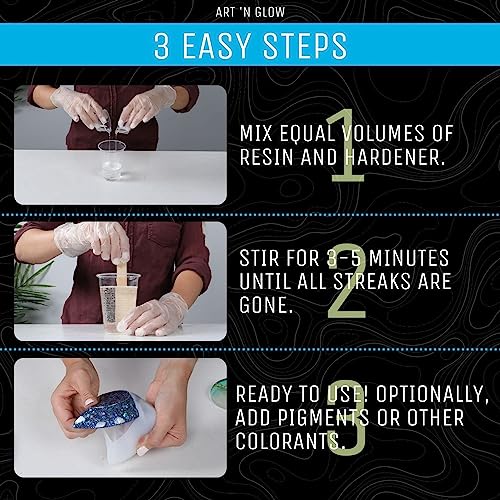 Crystal Clear Epoxy Resin 2 Gallon - Food Safe, UV Resistant, Bubble Free | Casting & coating epoxy resin for jewelry, coasters, molds, art, wood & more. Bubble-free, low odor, USA based business - size: 2 Gallon