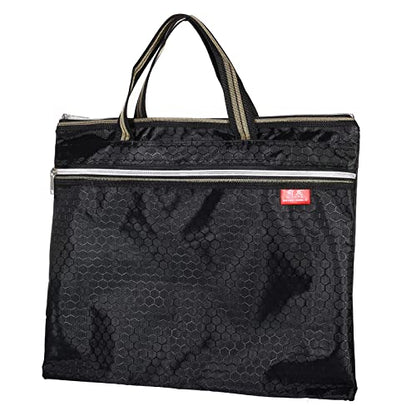 PATIKIL Waterproof Zipper File Bag, Documents Storage Zip Pouch, Black | 11x14inch Bag Books Tools for Office Travel - color: Black