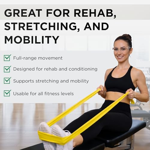 THERABAND Resistance Bands Set, Elastic Bands for Exercise & Physical Therapy, Strength Training for Upper & Lower Body Fitness - size: Beginner Set – 3 Pack, style: Latex