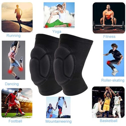 Knee Pads, Collision Avoidance Knee Sleeve for Men Women, Large | Garden, Gardening, House Cleaning, Construction Work, Dancing, Volleyball, Flooring, Climbing, Riding, Thick EVA Foam Padding - size: Large