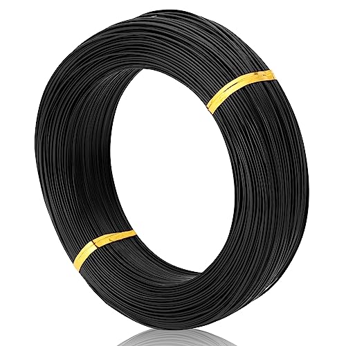 Bonsai Training Aluminum Wire, 1.0mm 18 Gauge Black 200g, Bendable Anodized Craft Wire, Flexible Armature Wire for Bonsai Tree Shaping, DIY Handcraft and Model Making(Black-1.0) - color: Black, size: 18 Gauge