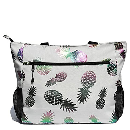 ESVAN LARGE BEACH BAG Water Resistant Lightweight 20 inch Women Oversize Tote Bag for Gym Beach Travel Pool Yoga Nurse - color: A4