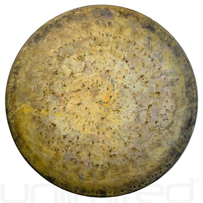 Unlimited Atlantis Gongs - Includes Gong, Mallet & Rope/Unlathed Bronze Gong W/Ancient Look/For Sound Healing, Meditation, & Yoga - size: 12"