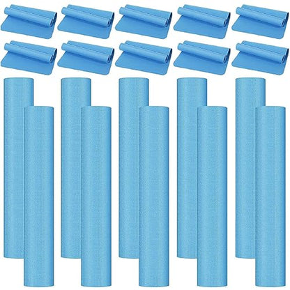 LEIFIDE 10 Pack Yoga Mat Bulk 68'' x 24'' x 4mm Thick Yoga Mat - color: Blue