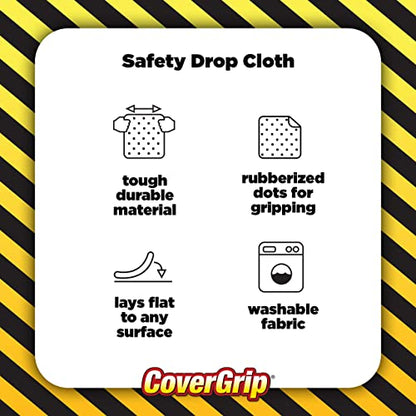 Quick Drop 8 oz Canvas Safety Drop Cloth, 3.5' x 4' - size: 3.5’ x 4’, style: 8 oz