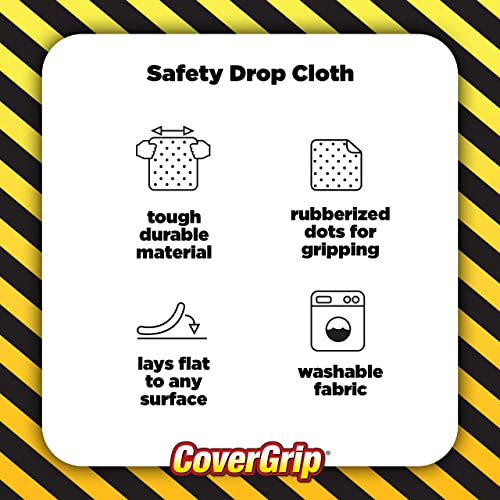 8 oz Canvas Safety Drop Cloth, 3.5' x 12' - size: 3.5X12, style: 8 oz