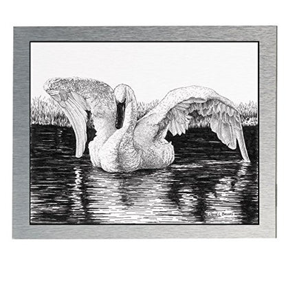AlumaComp Aluminum Archival Painting & Mounting Panel, 10x10, Double-Sided, 100% Archival, Acid-Free, 4mm Thick, for All Media - Ideal for Professional Photographers, Fine Artists, Graphic Artists - size: 10"x10"