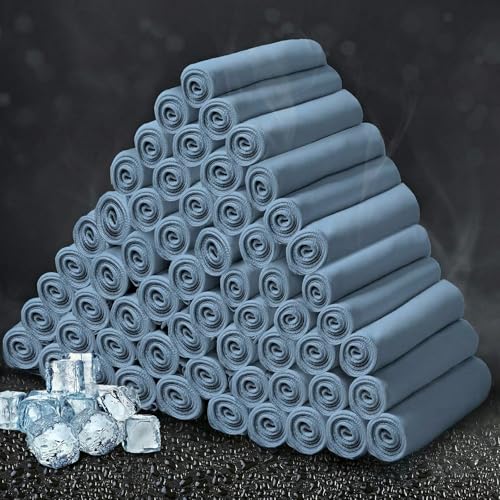 Honoson Cooling Towel Bulk - color: Haze Blue, size: 32"x12"