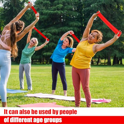 Deekin Resistance Bands Resistance Loop Exercise Bands Exercise Equipment Elastic Ring for Women and Men Home Fitness, Gym, Yoga - color: Red, size: 30 Lbs