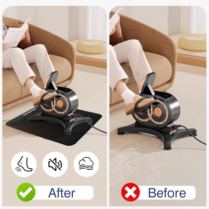 MoyRetty Non-Slip Workout Mat for Under Desk Elliptical(23.62x15.75 inches)