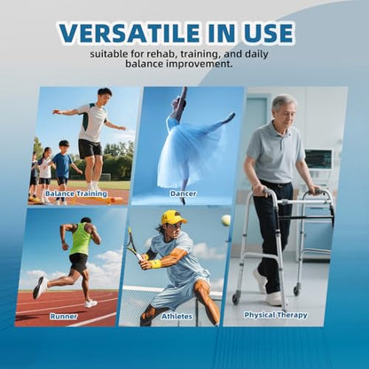 Ankle Balance Board for Physical Therapy - Foot Strengthener & Adjustable Ankle Trainer, Single Leg Anti-Slip Design for Plantar Fasciitis Relief, Sprained Ankle, Achilles Pain & Posture Correction
