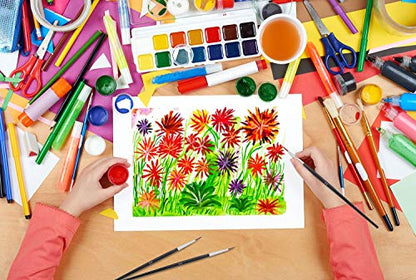 Miniature Detail Paint Brushes, Anezus 30 Pcs Paintbrushes Small Watercolor Artists Paint Brushes for Acrylics Oil Model Craft Nail Detail Painting, Size 00 - size: #00