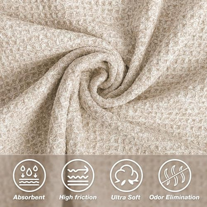 Hot Yoga Mat Towel, Non-Slip Microfiber 28x72in - color: Dark Beige, size: 28 inch X 72 inch
