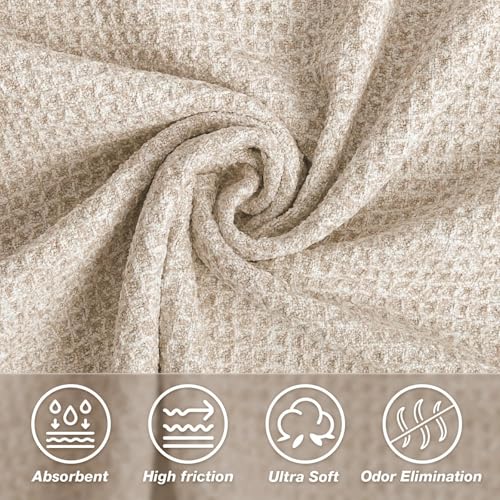 Hot Yoga Mat Towel, Non-Slip Microfiber 28x72in - color: Dark Beige, size: 28 inch X 72 inch