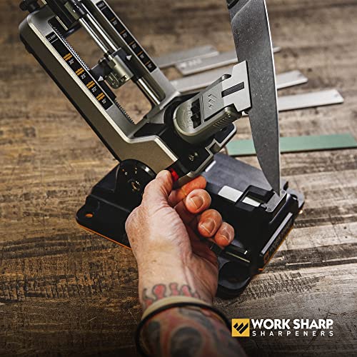 Work Sharp Pro Precision Adjust Elite & Guided Field Knife Sharpener Kit - Professional Sharpening System for Kitchen, Pocket & Outdoor Knives - Complete 2-Piece Bundle Set - style: Pro PA + GFS
