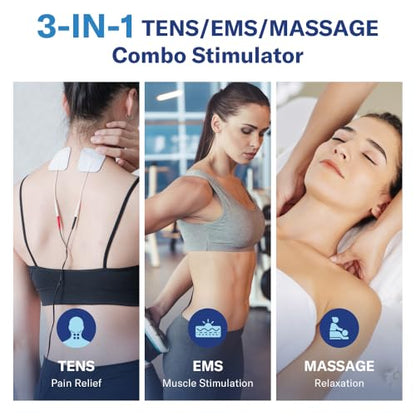 Alcedo Rechargable TENS+EMS Muscle Stimulator for Pain Relief