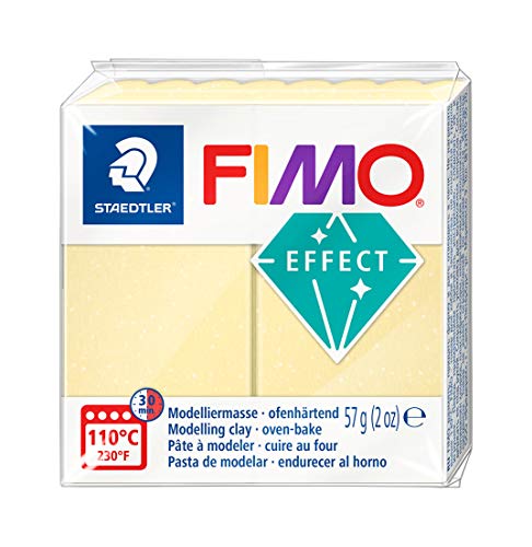 Staedtler FIMO Effects Polymer Clay - -Oven Bake Clay for Jewelry, Sculpting, Citrine Gem 8020-106 - color: citrine, size: 57 g (Pack of 1)