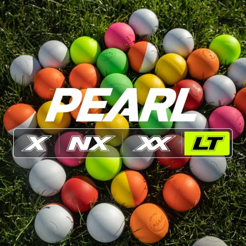 Pearl LT Textured Lacrosse Balls by Guardian Innovations, 10 Pack - SEI Certified Meet NOCSAE Standards for Games. Official Game Balls of Top NCAA Programs, Tournaments and Leagues - Neon Orange