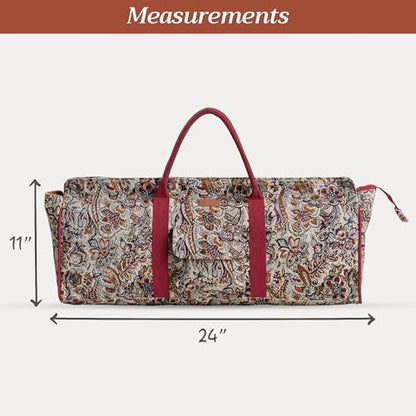 Maison d' Hermine Yoga Mat Duffle Bag Gym Tote Yoga Mat Carry Bag - color: Jaipur, style: Yoga Mat Tote