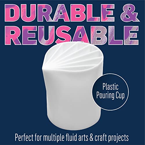 FolkArt Drizzle Pour Cup, 7-Slotted Divided Pour Cup Perfect for Fluid Paint Pouring Arts and Crafts Projects, 50428 - style: 7 Slot Pour Cup