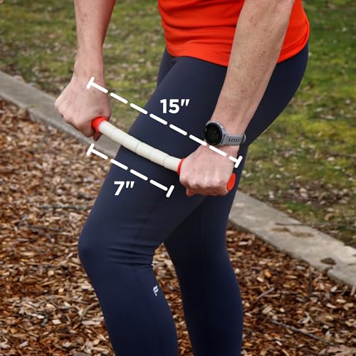 Tiger Tail The Stick - Bendy 15” Flexible Muscle Roller Stick for Myofascial Release & Trigger Points - Bendable Deep Tissue Massager for Legs, Back, Shoulders - Relieve Soreness & Improve Recovery - size: 15" Plus eBook Happy Muscles Guide