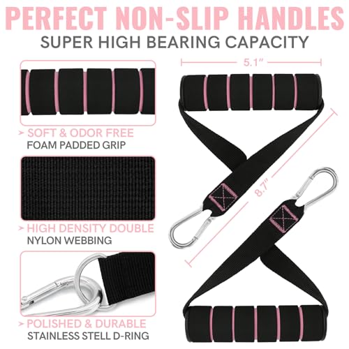 Aihoye Resistance Bands with Handles & Door Anchor for Strength Training - color: 10-100LB Set (12Pcs) Makaron