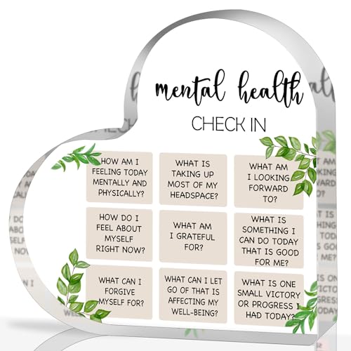 Psychotherapy Office Art Decor, School Therapist Painting Acrylic Heart Gift Psychologist Office Psych Quotes Decorations for Counselor Office Decor, Therapy Anxiety, Counselling Anxiety CBT Counselor - color: 003
