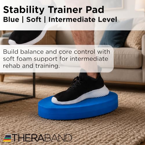 THERABAND 안정성 트레이너 패드 - color: 블루 - 소프트 - 중간, size: Set of 2