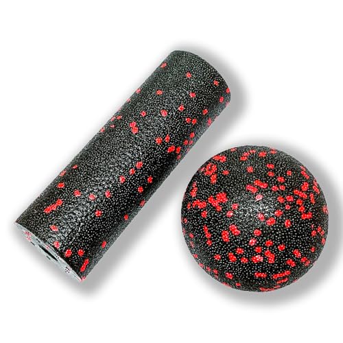 Mini Foam Roller, High Density Massage Tool for Physical Therapy - color: Red