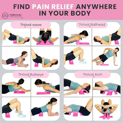 Thrival Relief Pro, Adjustable Psoas Muscle Release Tool, Pink - color: Pink, size: Thrival Relief Pro