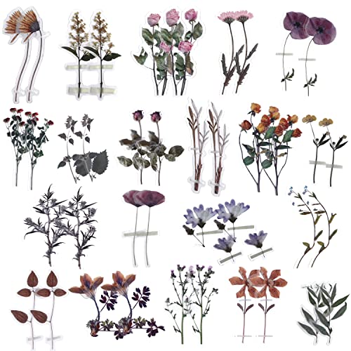 GNILLKO 445 PCS Vintage Scrapbook Supplies Kit | Scrapbook Paper Junk Journal Supplies with 40 Sheet Flowers Stickers for Planner, Bullet Journaling, Junk Journal