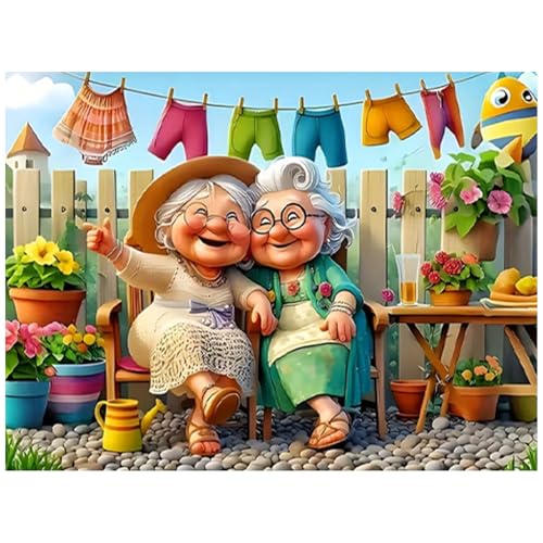 Grandmother Diamond Art Kits for Adults, Diamond Painting Kits 12x16 Inch | Diamond Painting Kits for Adults Beginners, Gem Art, 5D Full Drill, DIY Arts and Crafts for Gift Home or Decor - color: Style 60