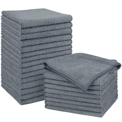 Orighty Microfiber Cleaning Cloth, Cleaning Rags, 24 Pack, 12x11 in, Grey - color: Grey, size: 24 Pack