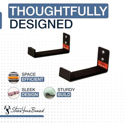 StoreYourBoard Yoga Mat Holder Wall Mount, Foam Roller Rack, Large - size: Large