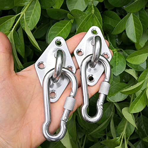 Hammock Hanging kit Stainless Steel 316 Hammock Hooks Heavy Duty with Screw Bolts, Hammock Wall Hooks for Wall/Ceiling Mount,for Hammock Chair Hanging/Swing Hanging,2 Pack