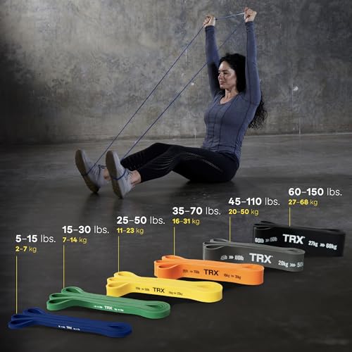 TRX Training Strength Band Set, Full-Body Resistance Bands for Home and Gym Use, Resistance Bands for Working Out - size: 35 lbs - 70 lbs