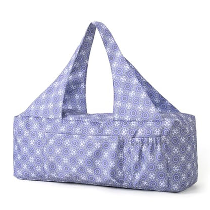 BOULDER BEE Yoga Mat Bag with Wet Pocket, Large Yoga Mat Carrier Fits All Your Stuff, Personalized Yoga Gifts, Gym Tote Bag for Women - color: Purple