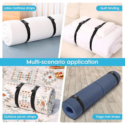 Multifunctional Floating Mat Straps With Quick Release Buckles, Suitable For Baby Pads, Yoga, And Water Activities, Reusable Fastening Strap With Pull Handle Design - 2pack