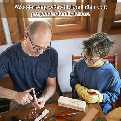 Wood Carving Knife With Leather Strop and Polishing Compound,Whittling Knife,Wood Carving Tools for Beginners,Adults and Kids Whittling Tools (Sloyd Carving Knife) - style: Sloyd Carving Knife