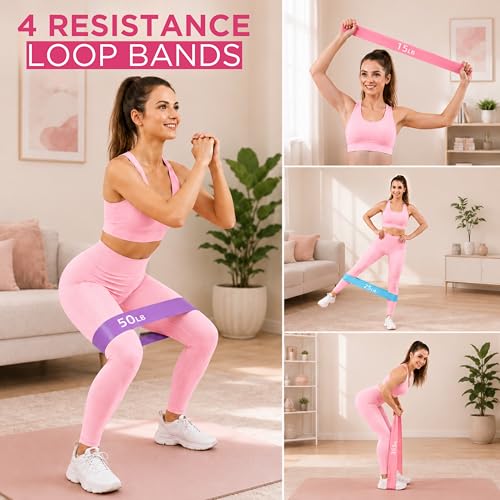 Pilates Kit for Home Workouts, 20-in-1 Pilates Equipment Set with 14.5" Pilates Ring, Pilates Ball, Resistance Bands, Ankle Weights, Exercise Sliders, Yoga Ring & Knee Pads for Joint Protection