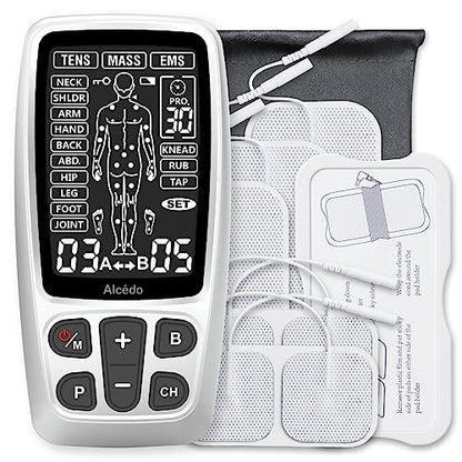 Alcedo Rechargable TENS+EMS Muscle Stimulator for Pain Relief