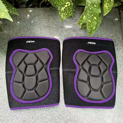 Gardening Knee Pads for Women, Thick Cushion with Straps, Purple XL, 1 Pair - color: Bear Purple, size: X-Large